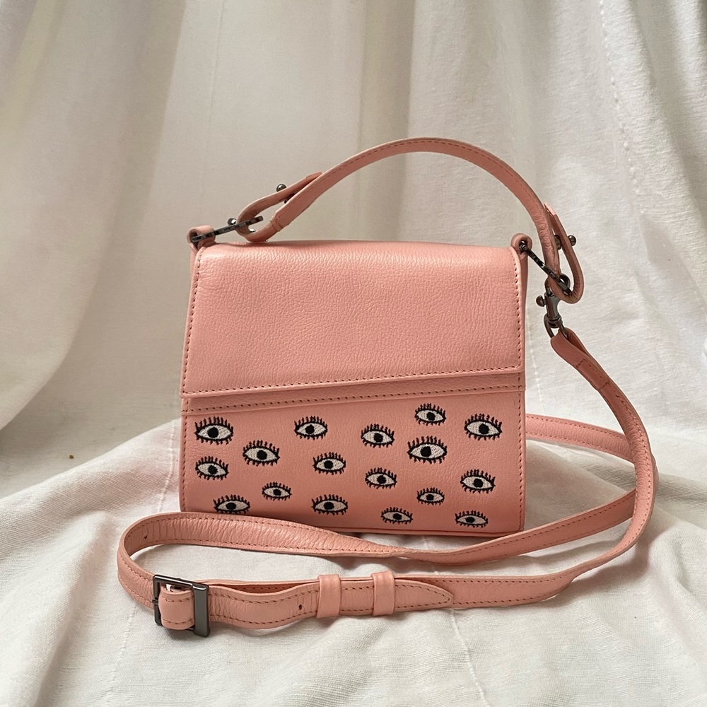 Min & Mon Anastasia Micro Crossbody Handbag in pink